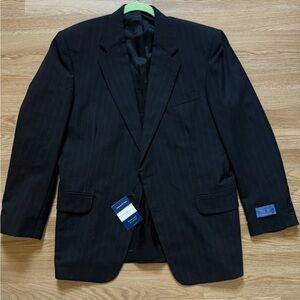 NEW TownCraft Blue Stripped Suit Jacket Size 43R